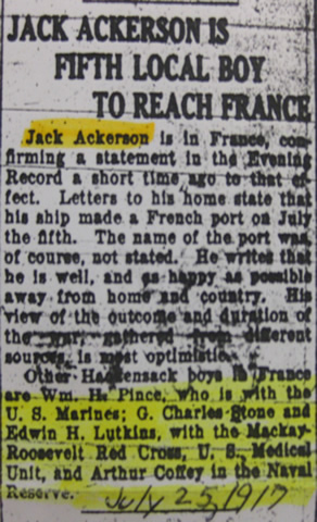 The Evening Record July 25, 1917